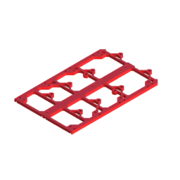 Render of MODULITH 270 Under-Table Rail - 2W section